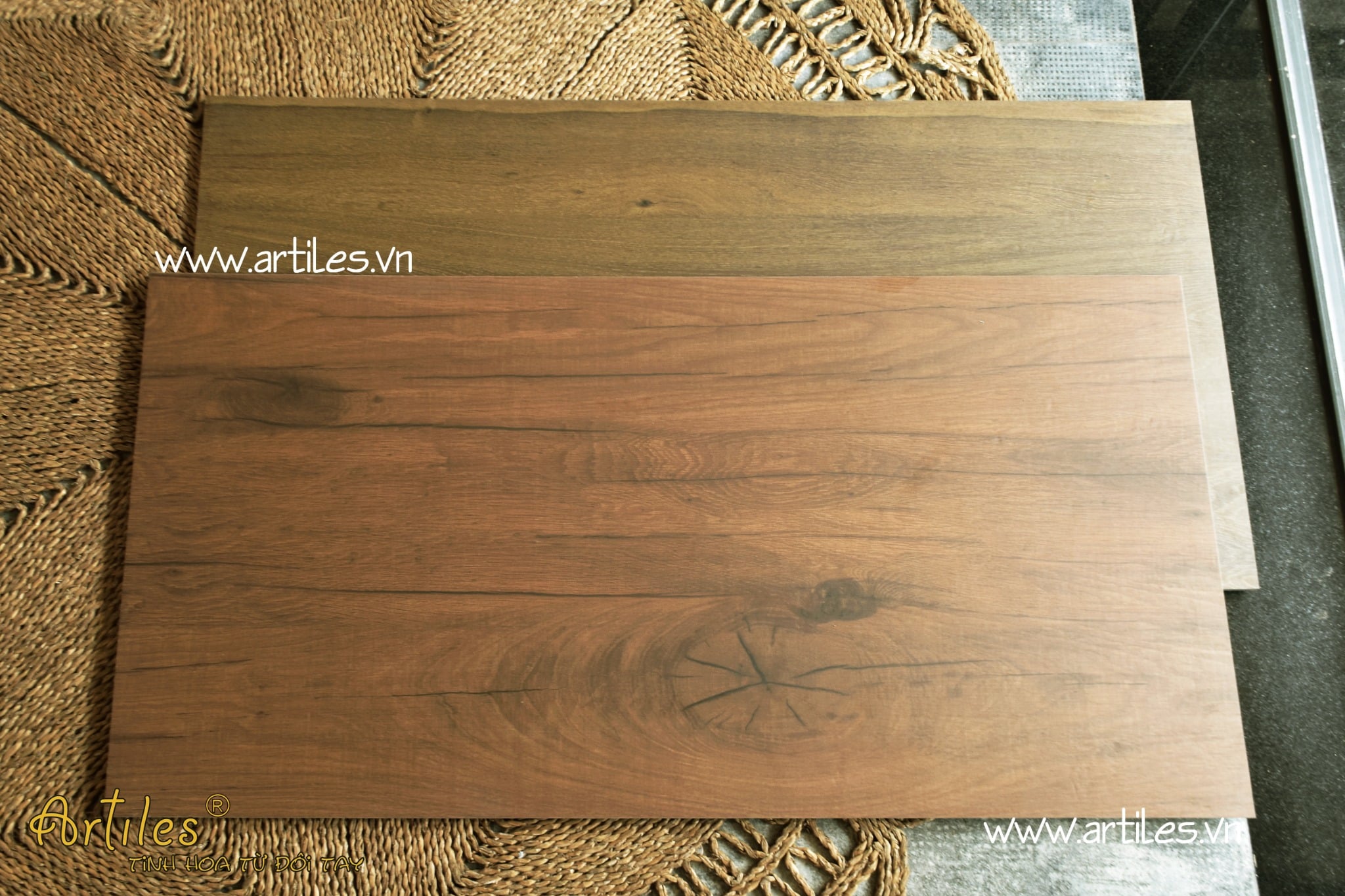 Gạch gỗ 60x120cm lát nền chống trơn