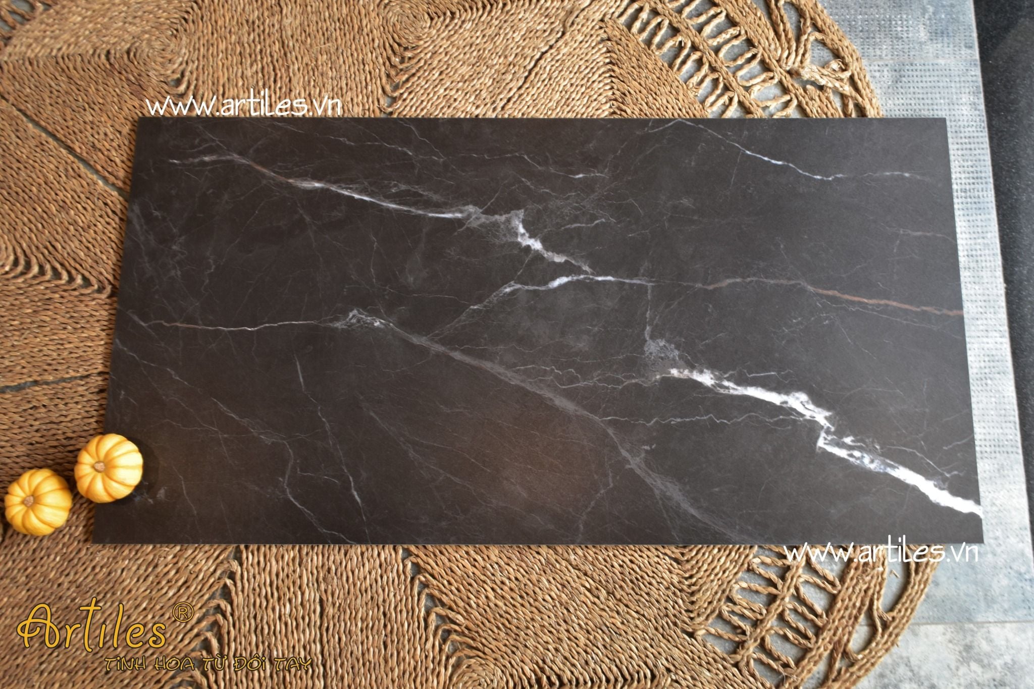 Gạch tia chớp đen 60x120cm Art60120 - OS1