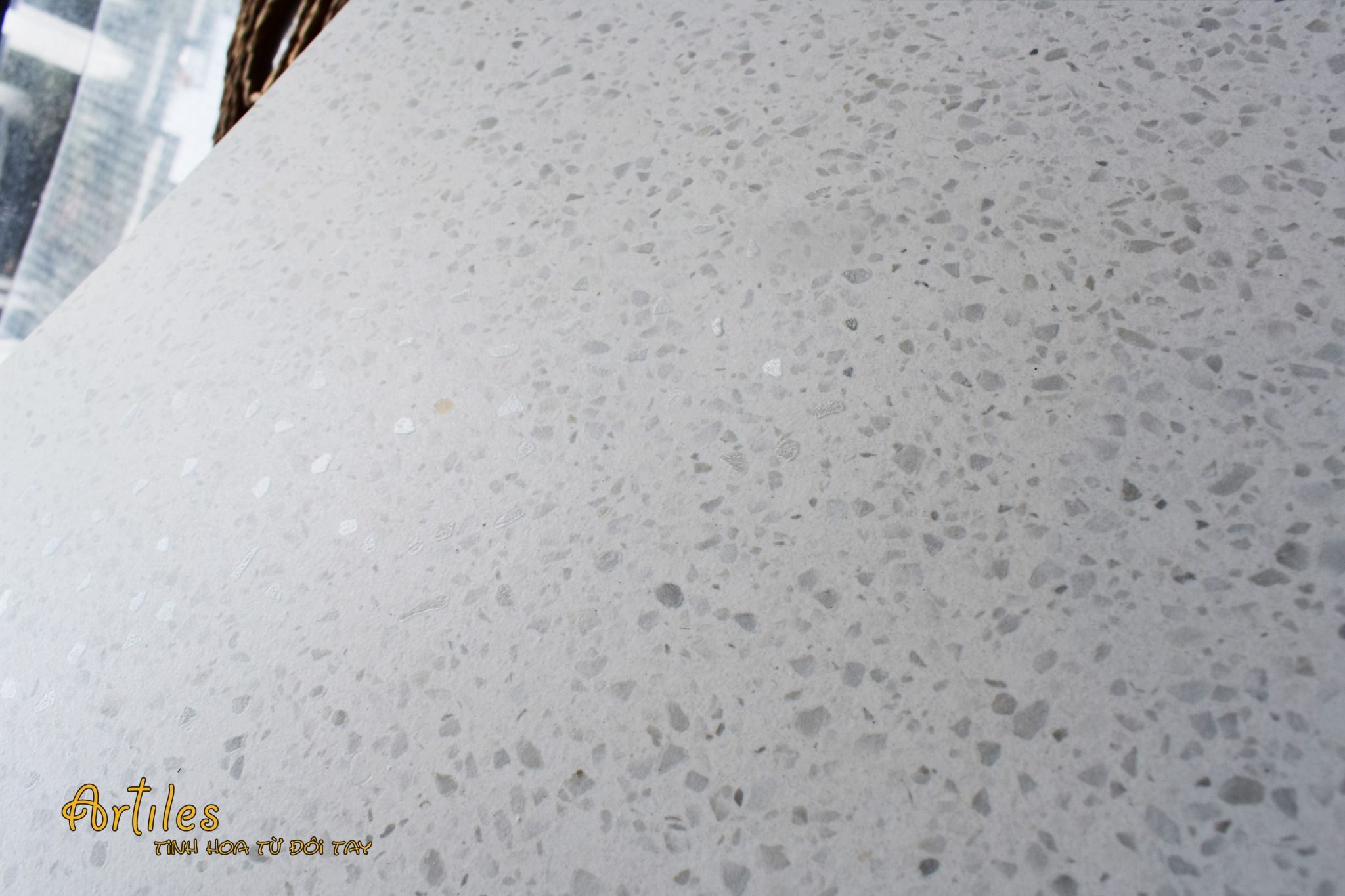 Gạch Terazzo màu trắng Art6060  - 07GT