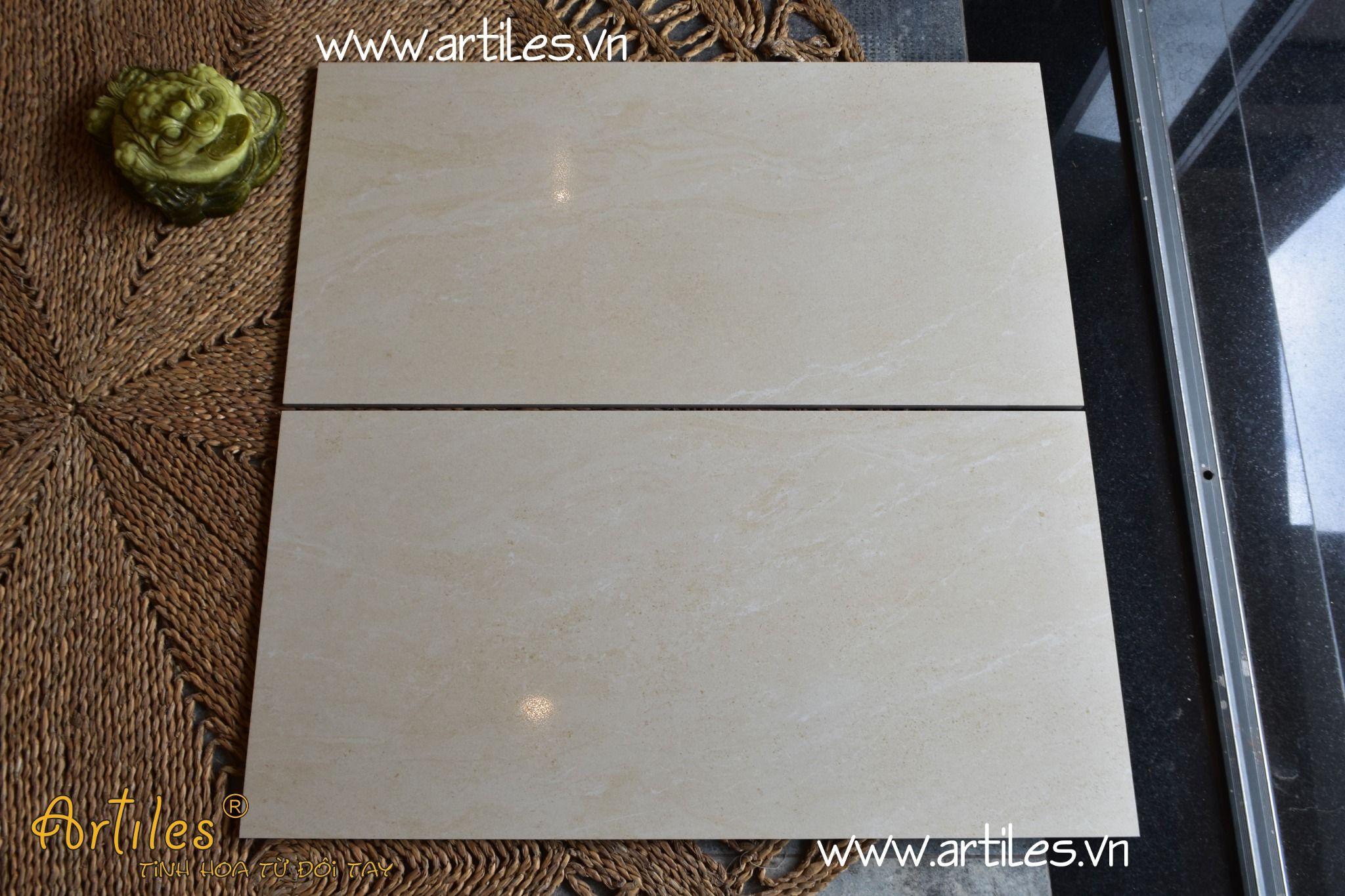Gạch vân đá màu kem màu be Art4080- Stone - 403
