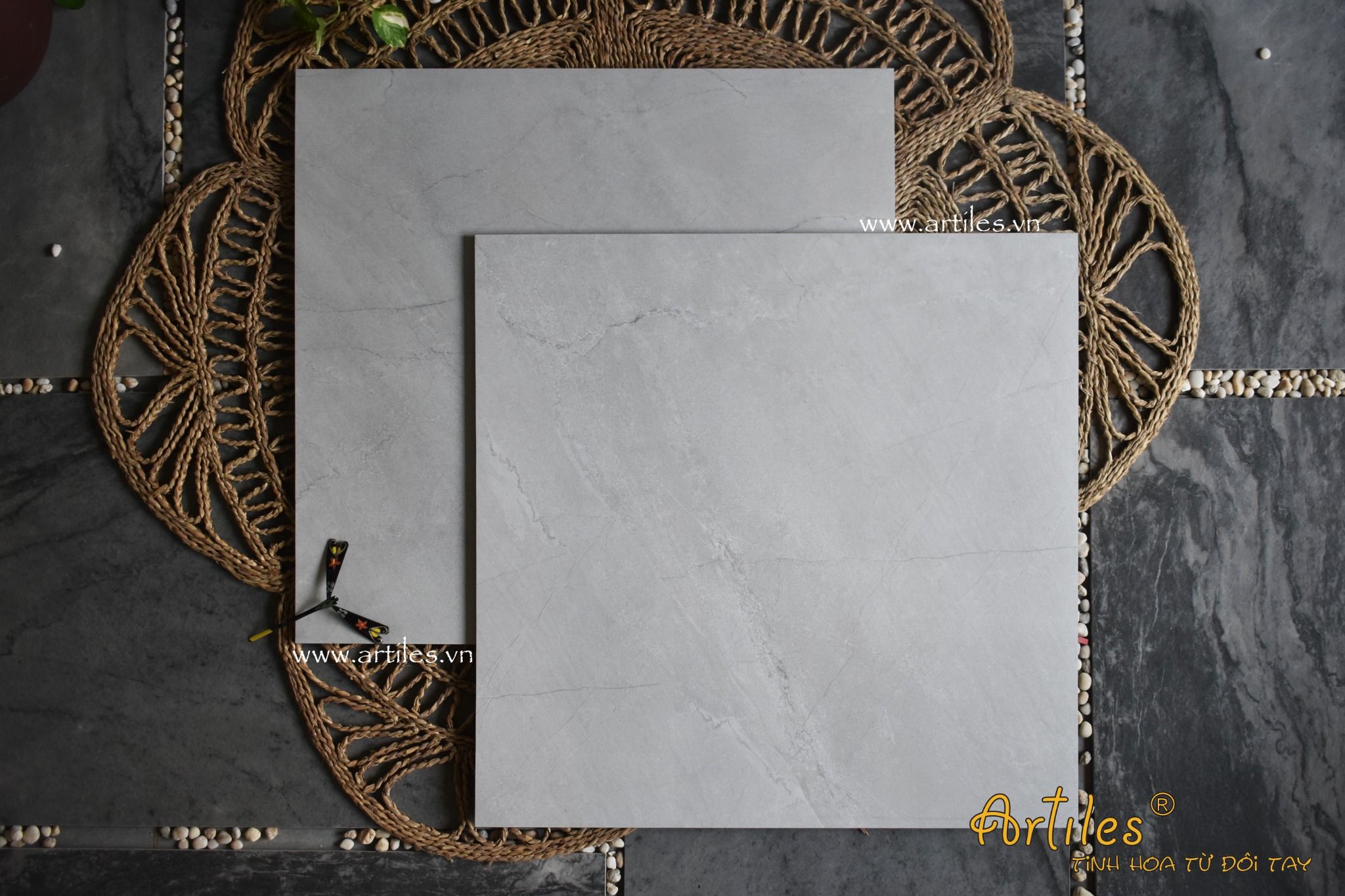 Gạch lát nền 80x80 cao cấp Art502M