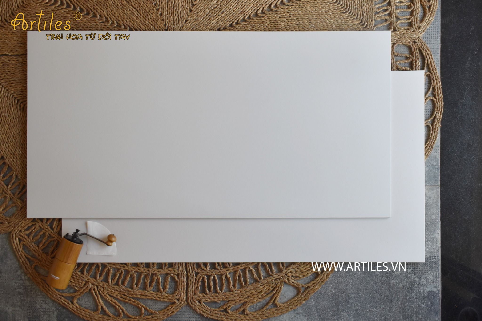 Gạch trắng trơn mờ chất lượng 60x120cm