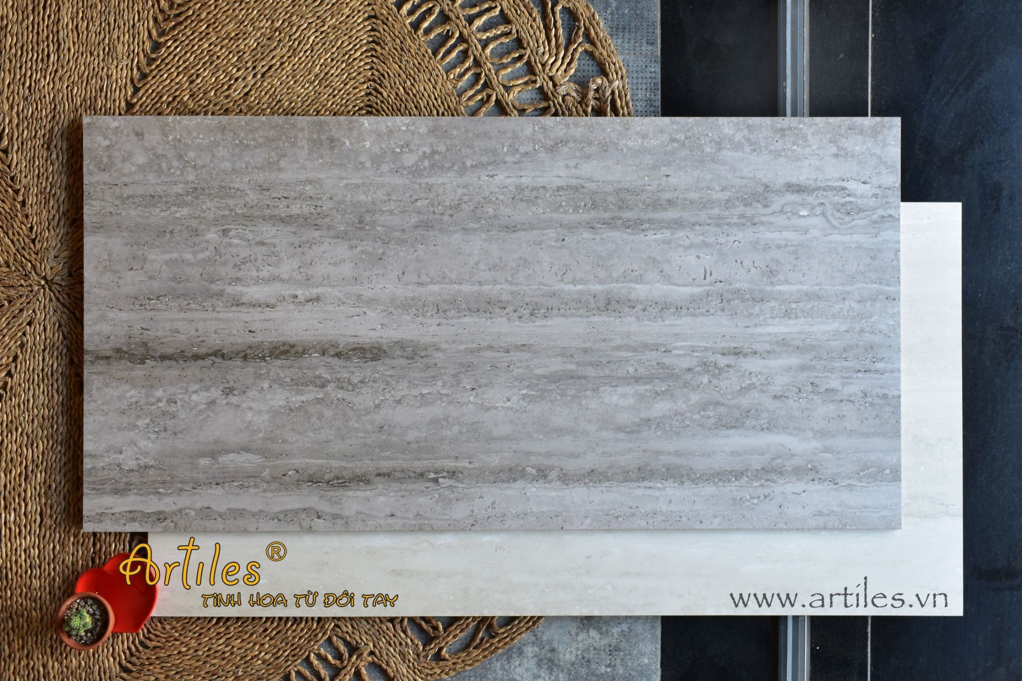 Gạch Vân Đá Travertine Art403M