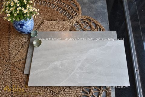  Gạch ốp tường 40x80cm mờ  Baby Skin Art801S 