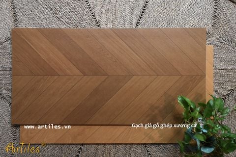  Gạch vân gỗ xương cá 60x120cm ArtW04 