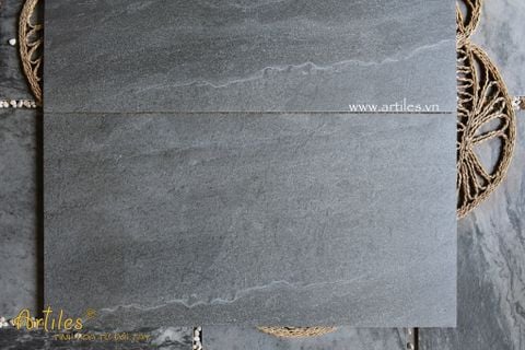  Gạch  mờ 60x120 màu xám đậm Art05 