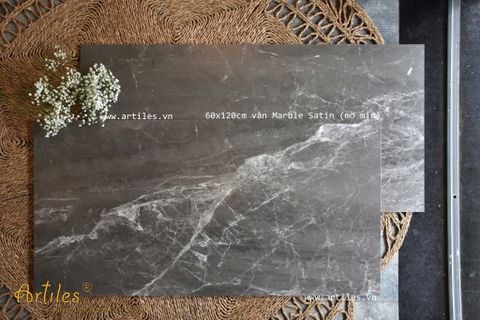 Gạch vân đá xám đậm bề mặt Satin Matt (Mờ mịn) ArtBB803 