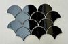 Gạch Mosaic Vảy Cá Đen Bóng ArtM09
