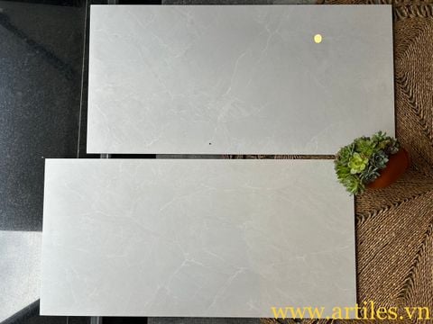  Gạch 60x120 bóng và mờ màu kem sáng 