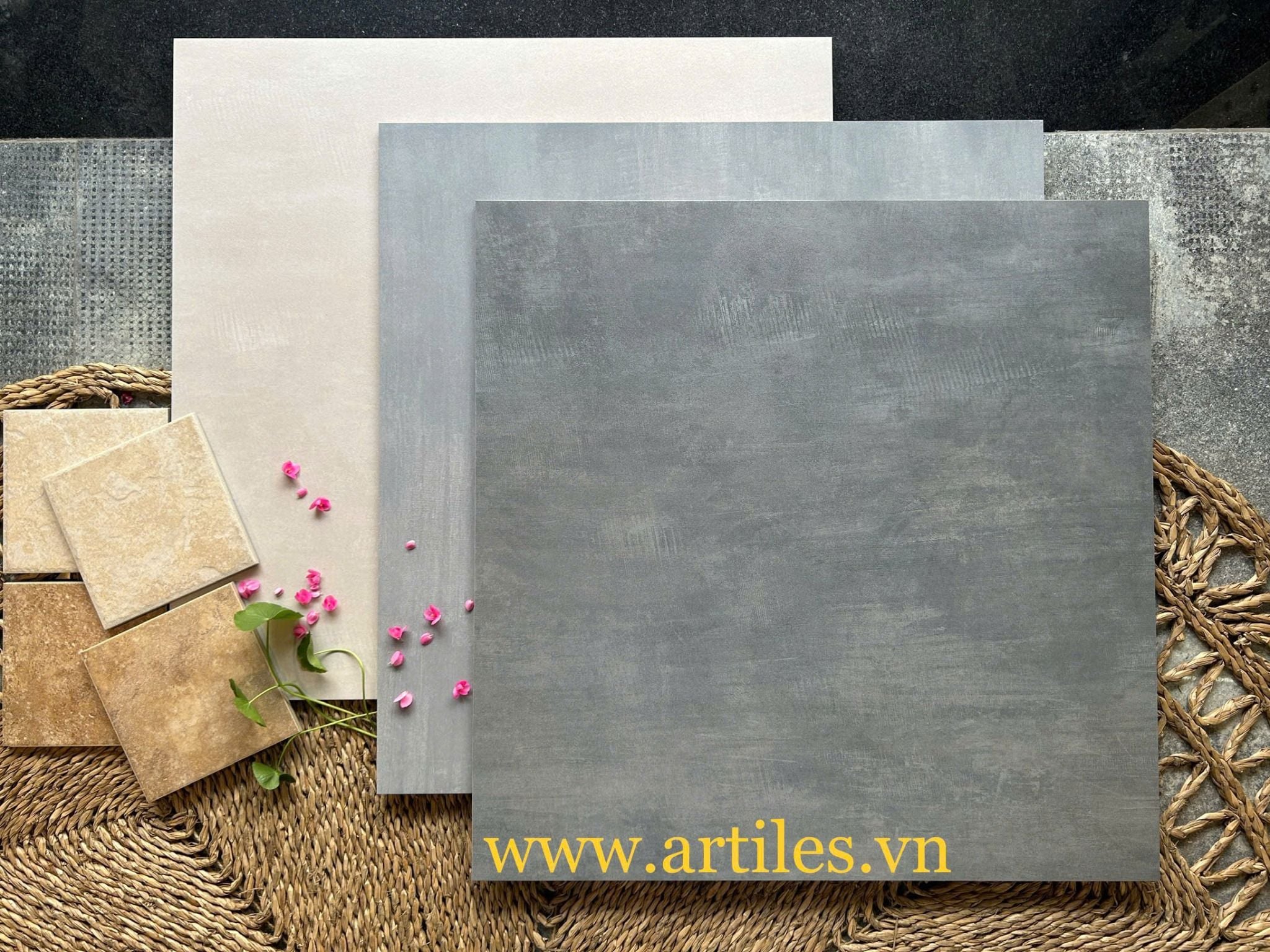 Gạch xám ximang đẹp 60x60cm ArtZ1-03
