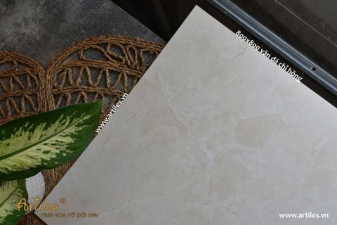  Gạch mờ 80x80cm vân đá beige 