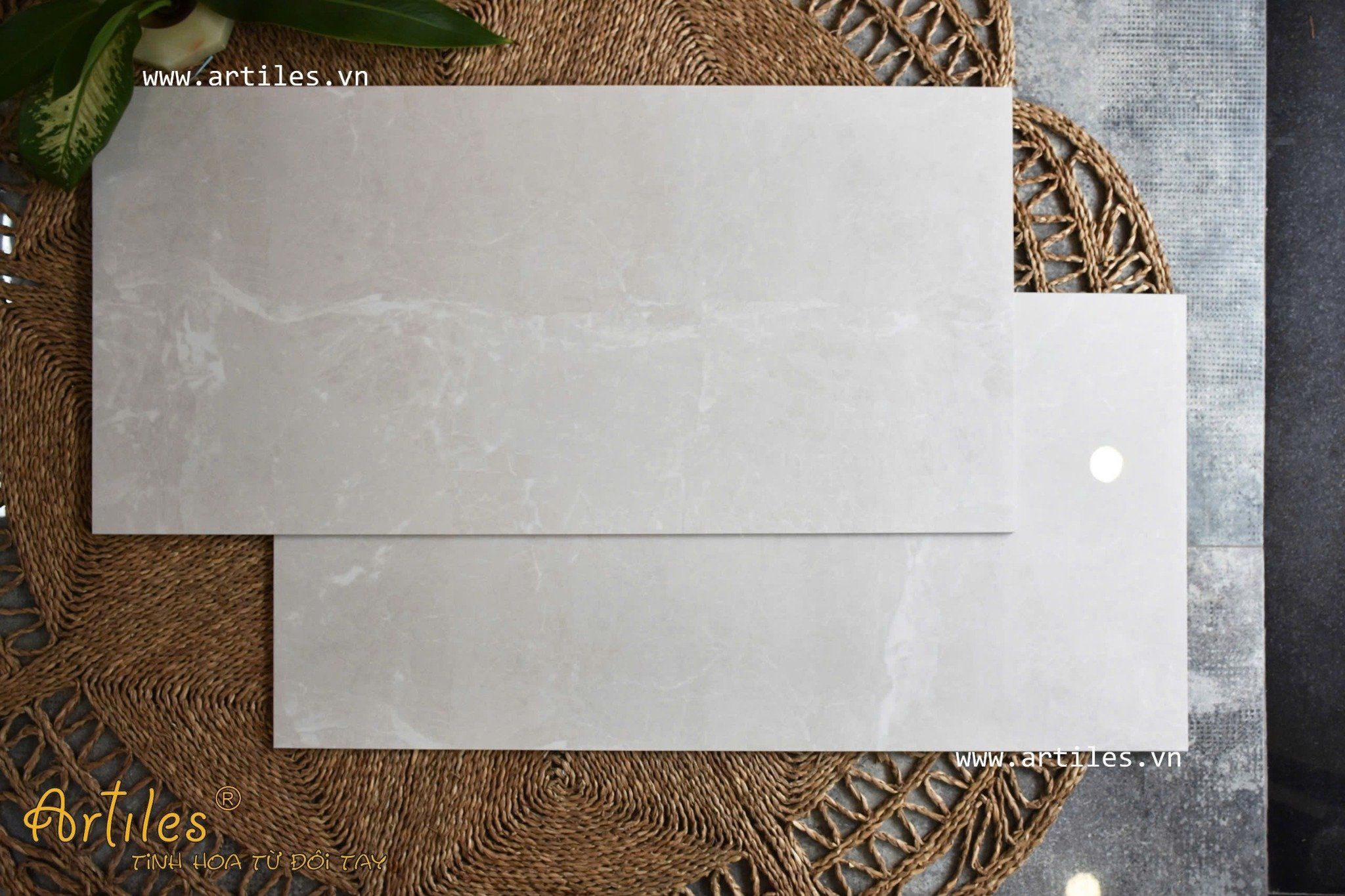 Gạch bóng vân đá kem 60x120cm ArtSA806
