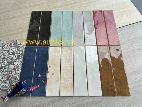 Gạch Thẻ Chữ Nhật 7,5x30cm nhiều màu 