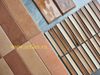 Gạch mosaic que đũa nâu mix màu