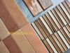 Gạch mosaic que đũa nâu mix màu