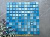 Gạch mosaic gốm sứ mix màu xanh ArtM257