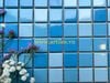 Gạch mosaic gốm sứ mix màu xanh ArtM257