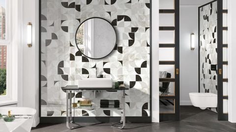  Gạch bóng kiếng trang trí phòng ngủ Art03 