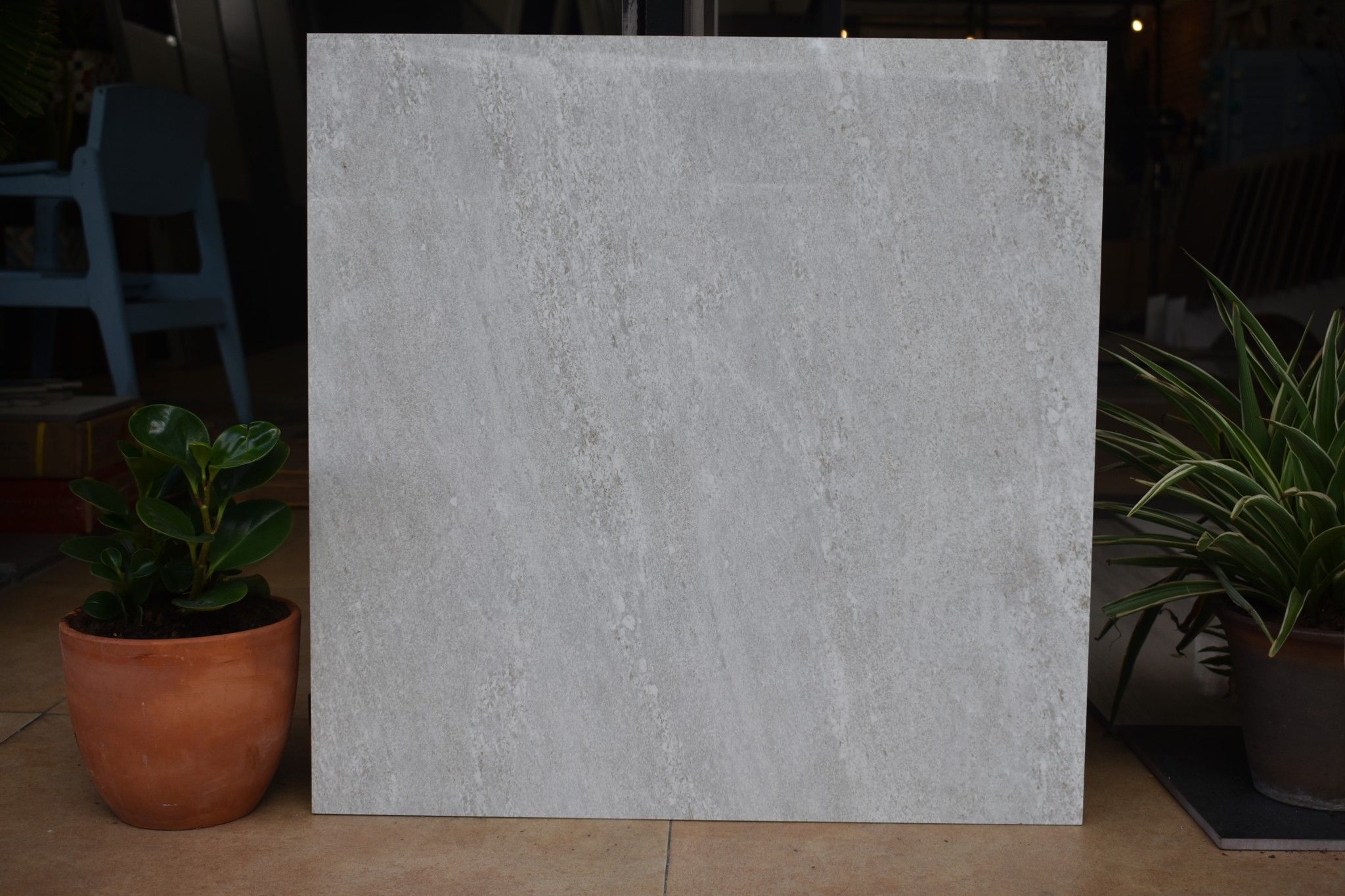 Đạch đá bóng kiếng màu xám 60x60