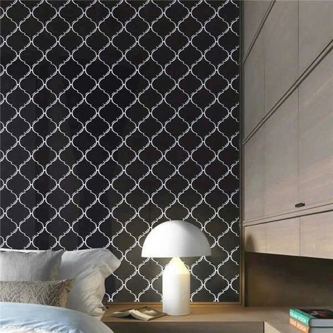  Gạch Mosaic Lồng Đèn Màu Đen ArtM810 