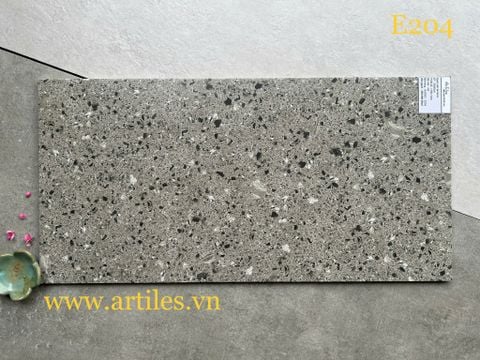  Gạch đá mài nền màu đen E204 