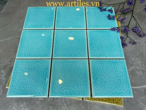  Mosaic men rạn 10x10cm màu xanh dương ArtM1015 