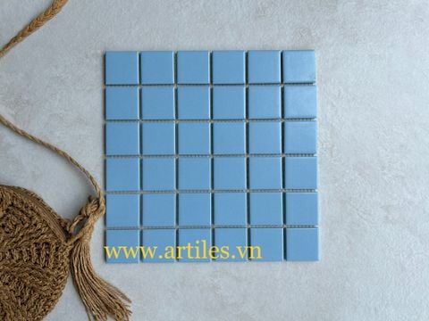  Gạch mosaic màu xanh biển 