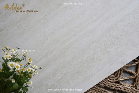  Gạch 60x120cm Travertine màu beige ArtG01 