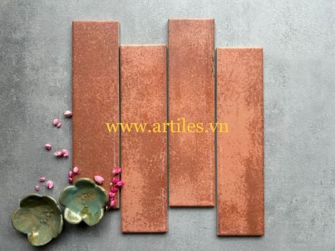  Gạch thẻ cam loang nhám mờ ArtG22 