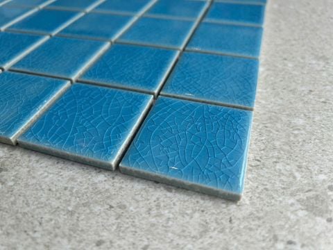  Gạch mosaic men rạn màu xanh dương ArtG960 