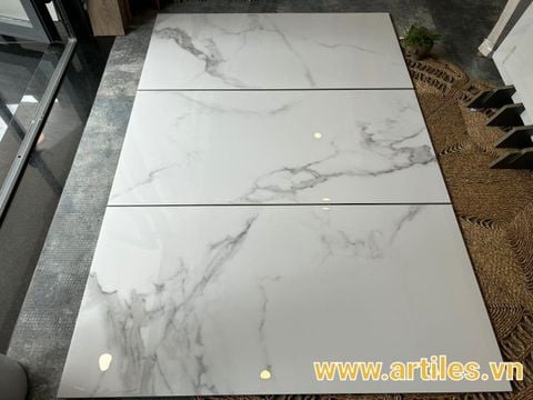  Gạch 60x120 nền trắng vân Marble 