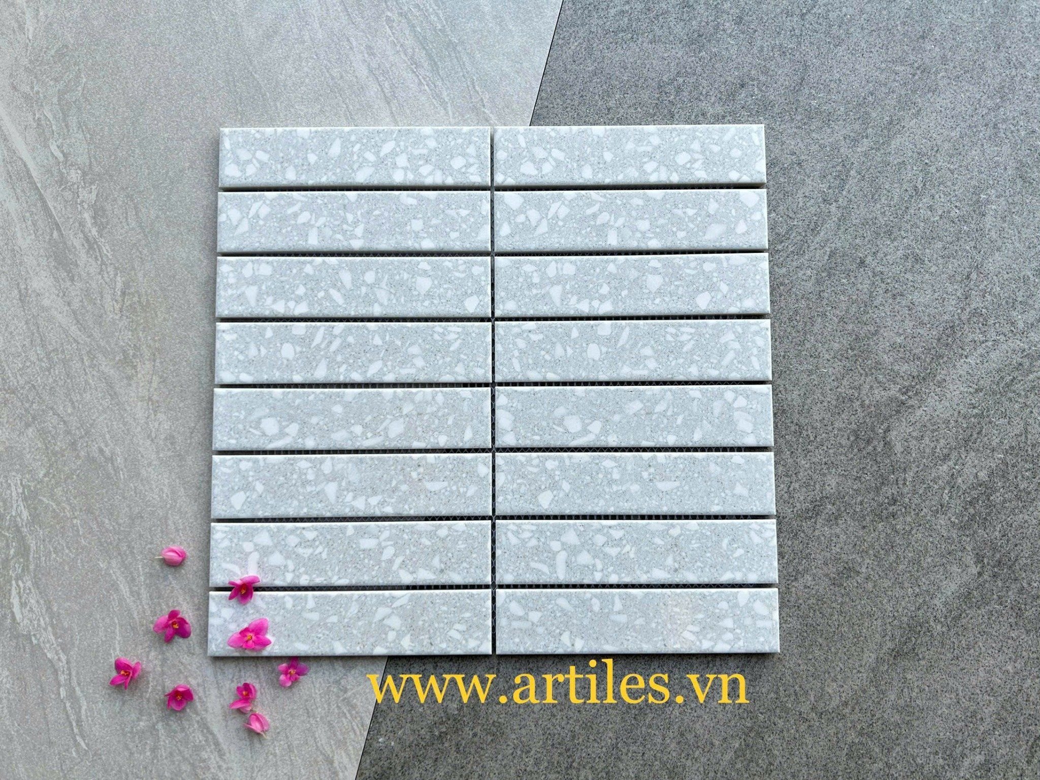 Gạch Mosaic Terrazzo đá mài Art3361