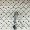 Gạch mosaic vảy cá trắng bóng ArtM23