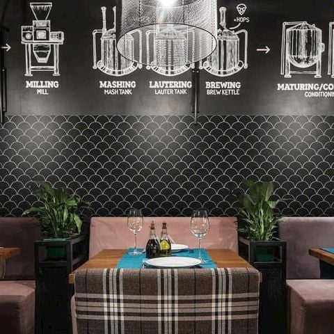  Gạch mosaic vảy cá đen bóng ArtM39 