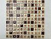 Gạch mosaic gốm men rạn màu vàng nâu Art2586