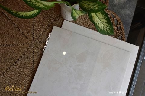  Gạch bóng kiếng 80x80cm vân đá beige 