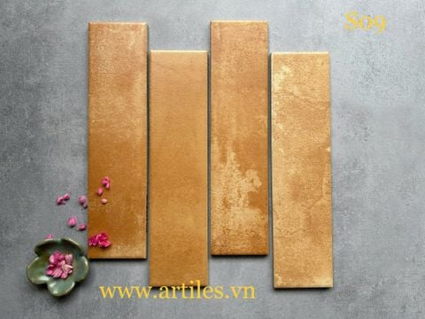  Gạch thẻ cam mờ phẳng ArtS09 