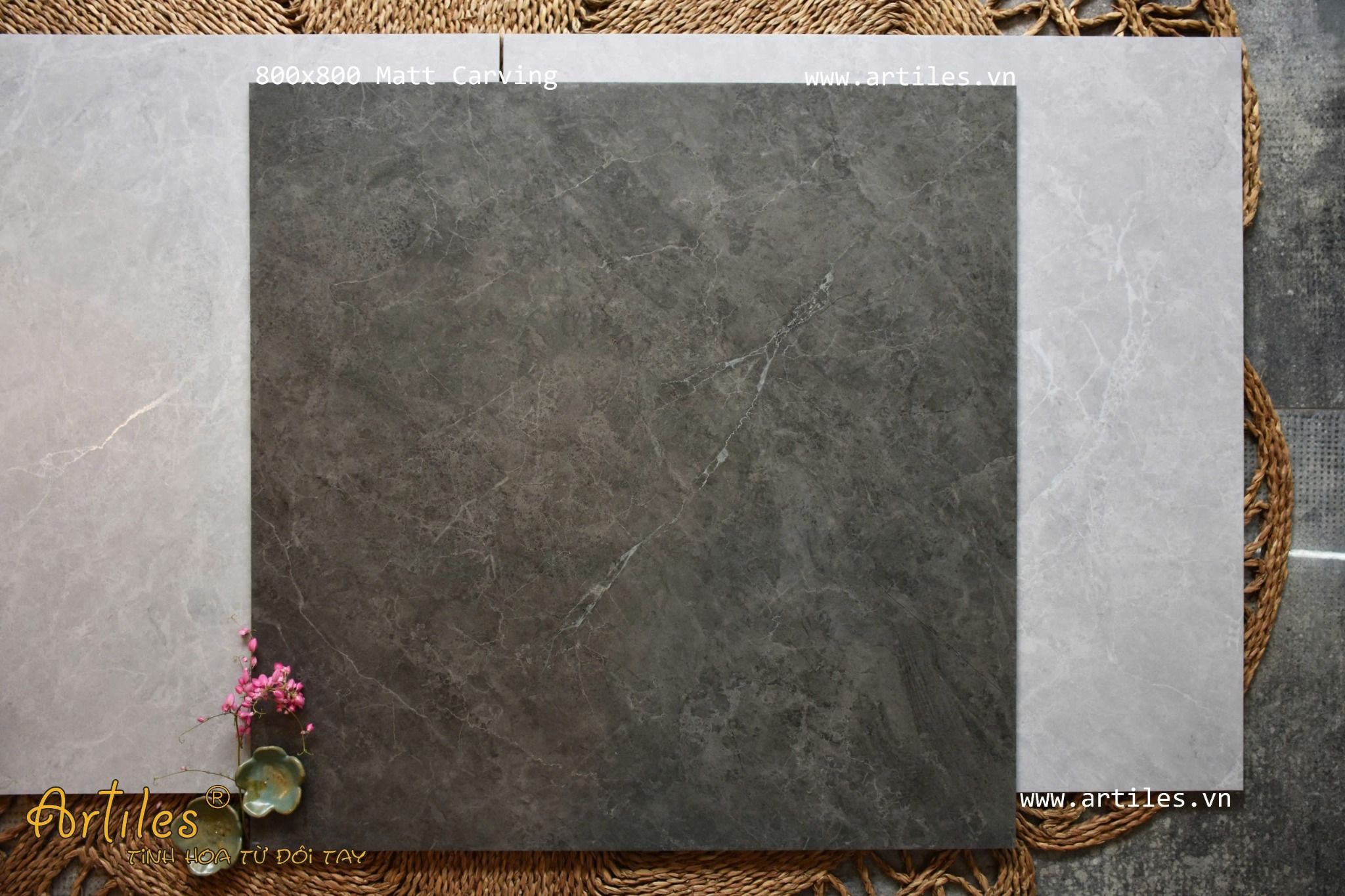 Gạch 80x80 Granite Hiệu Ứng Carving