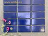 Mosaic chữ nhật màu xanh dương đậm 45x95mm