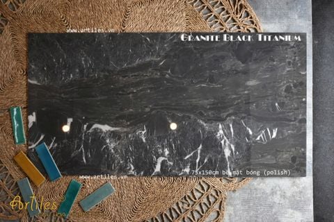 Gạch vân đá trắng nền đen 750x1500mm 