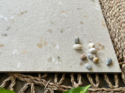  Gạch Đá Mài Màu Kem Nhạt Art6624 