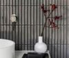 Gạch mosaic thanh lõm xám nhạt ArtM05