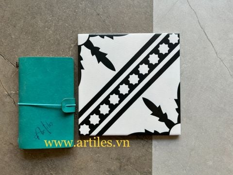  50 mẫu gạch bông Artiles màu đen trắng 