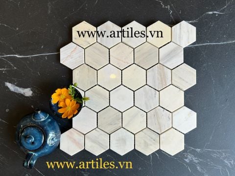  Đá mosaic hình lục giác 
