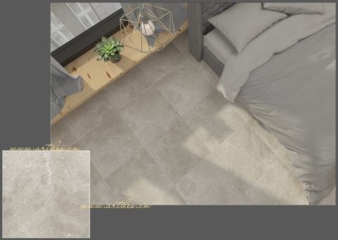  Gạch đá mờ Malaysia màu nâu đậm I703 