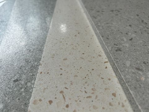  Gạch đá mài terrazzo màu kem màu beige Ter09P 
