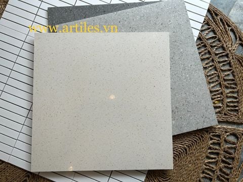  Gạch đá mài terrazzo màu kem màu beige Ter09P 
