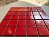 Gạch mosaic màu đỏ bóng