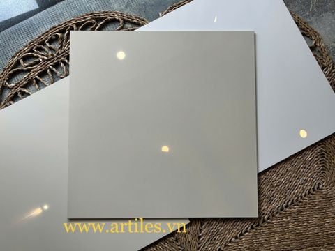  Gạch bóng kiếng màu kem trơn 