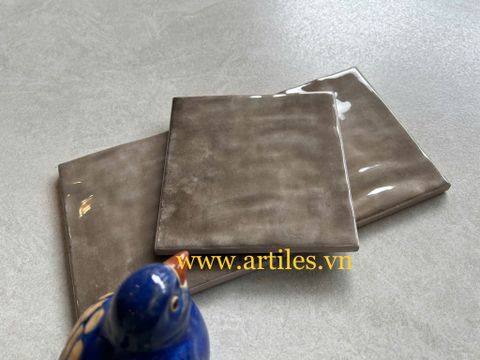  Gạch thẻ vuông màu xám bóng lượn Art2003 